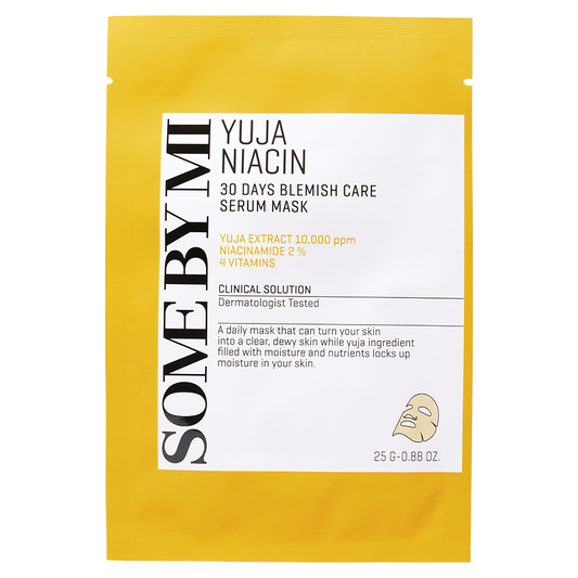 SOMEBYMI Yuja Niacin Blemish Serum Mask 25g-SKEEN