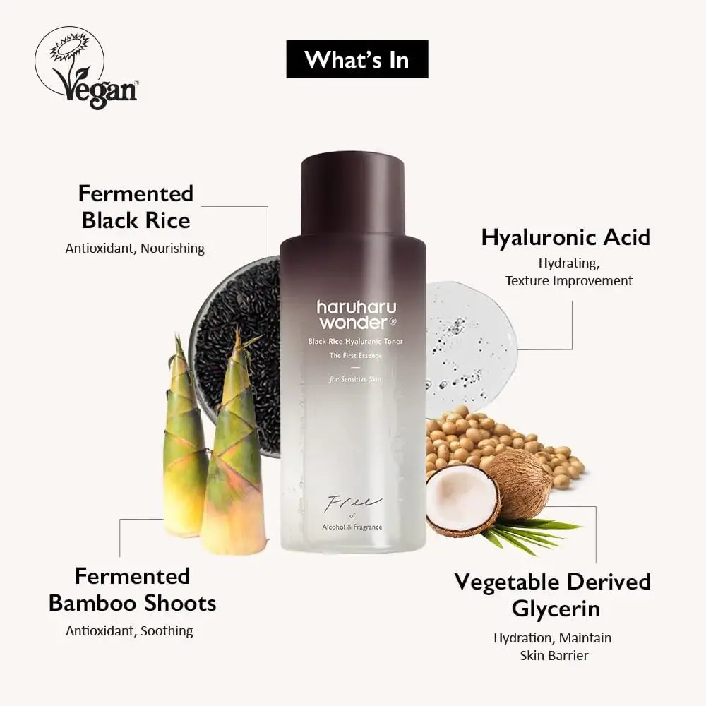 Haruharu Wonder Black Rice Hyaluronic Toner for Sensitive Skin 150ml-SKEEN