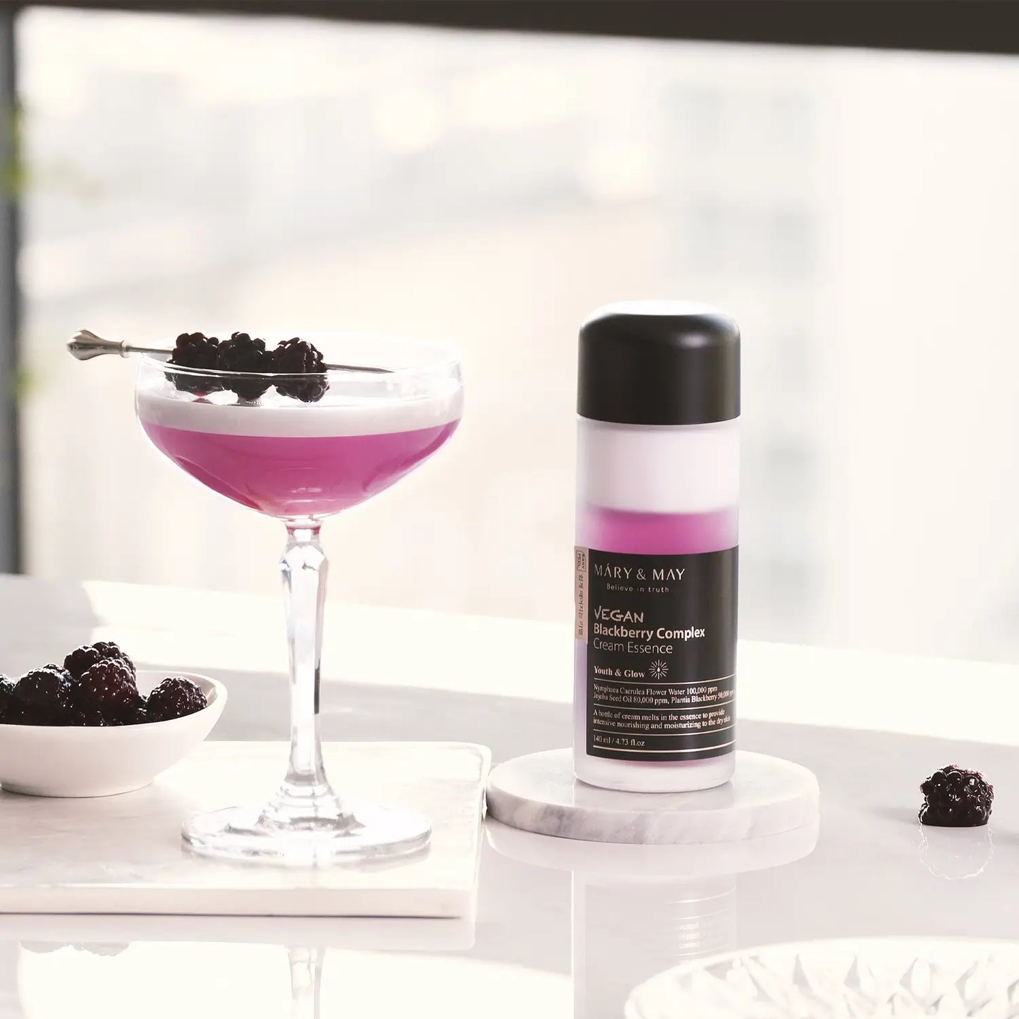 Mary&May Vegan Blackberry Complex Cream Essence 140ml-SKEEN