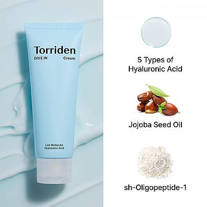 Torriden DIVE-IN Low Molecular Hyaluronic Acid Cream 80ml-SKEEN