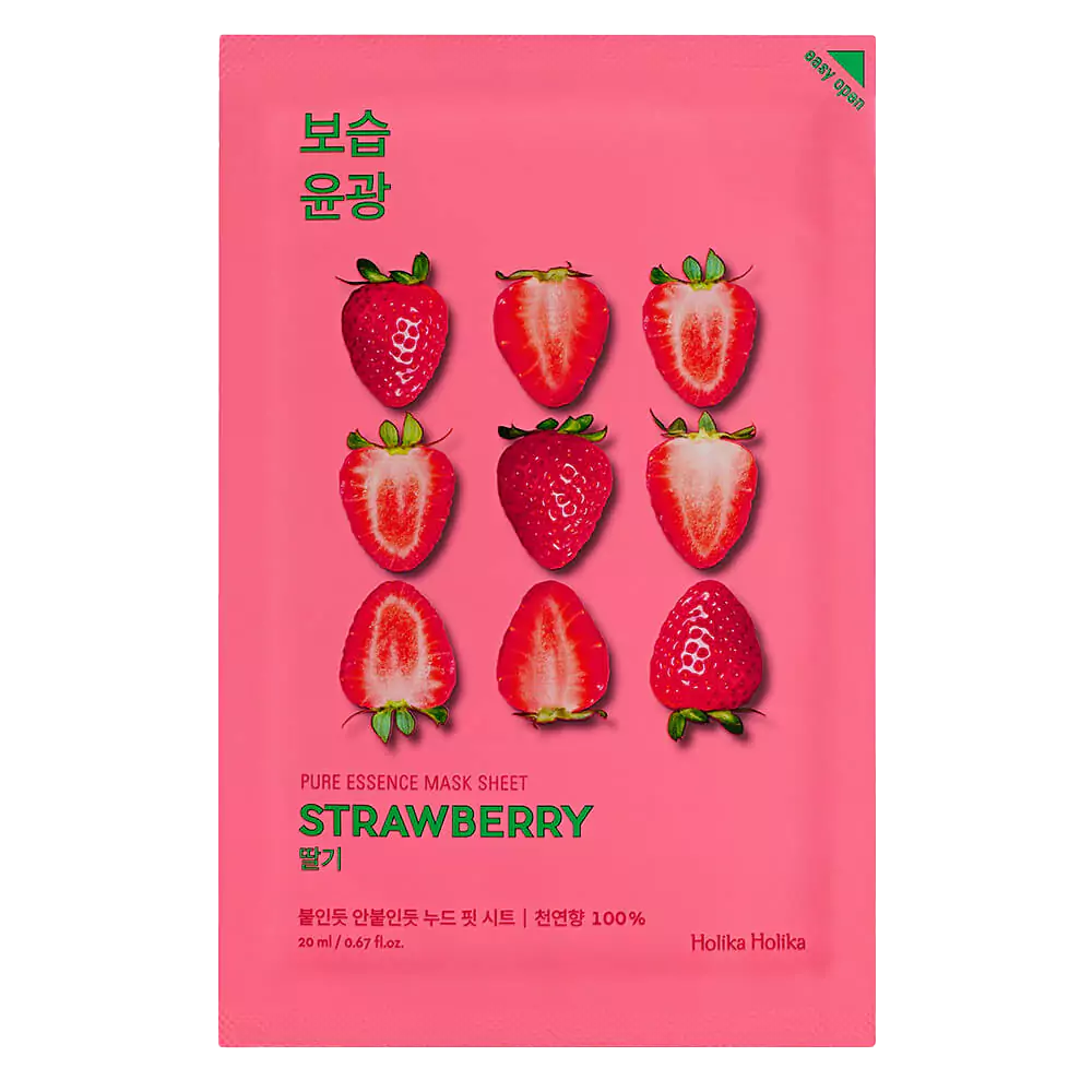 HOLIKA HOLIKA Sheet Pure Essence Strawberry Mask 20ml-SKEEN