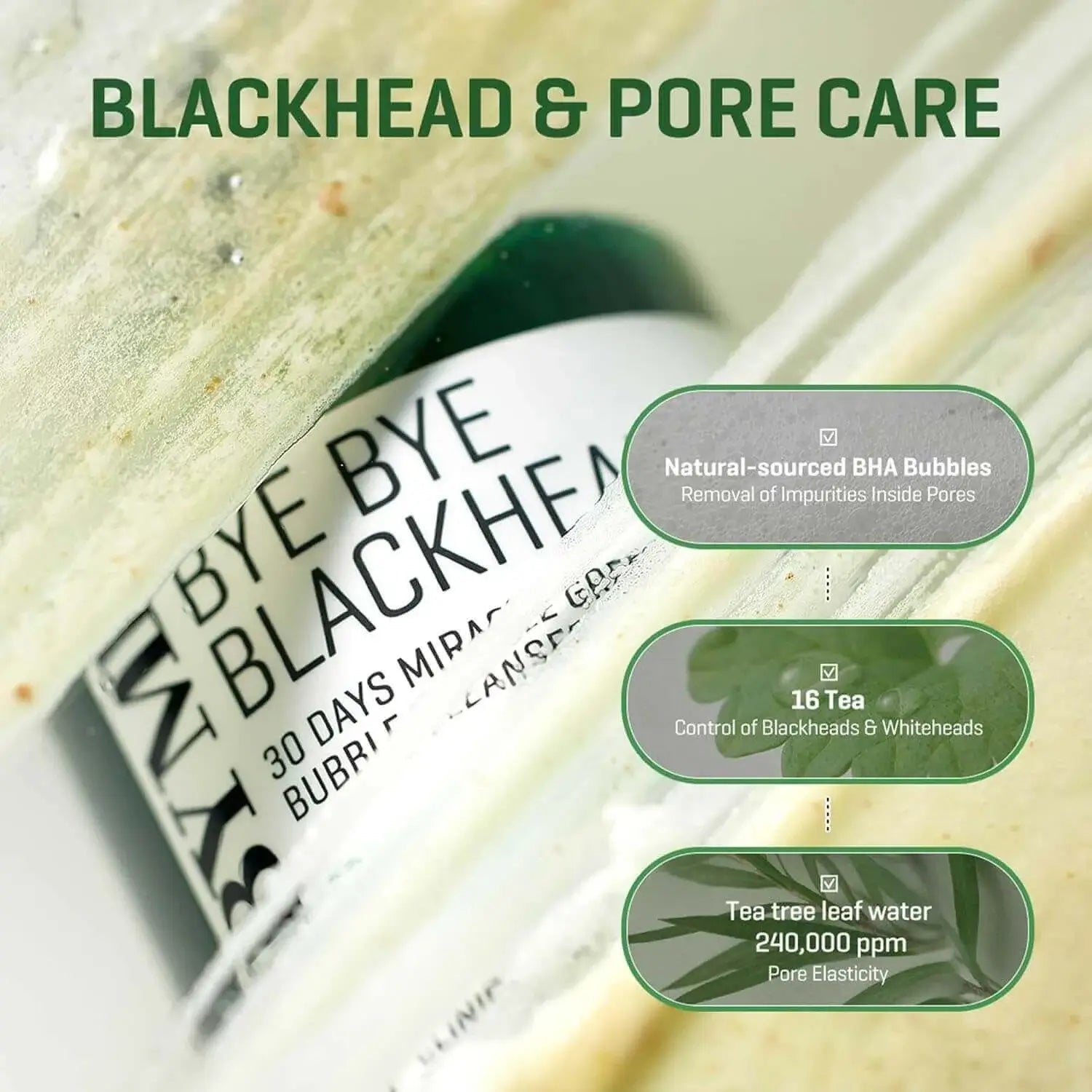 SOMEBYMI Bye Bye Blackhead Miracle Green Tea Tox Bubble Cleanser 120ml-SKEEN