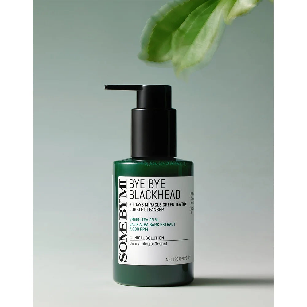 SOMEBYMI Bye Bye Blackhead Miracle Green Tea Tox Bubble Cleanser 120ml-SKEEN