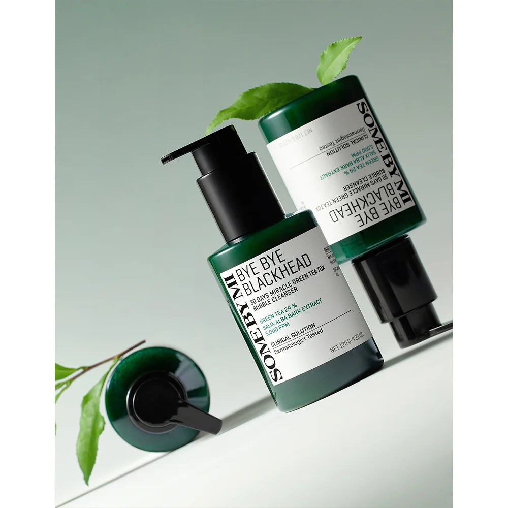 SOMEBYMI Bye Bye Blackhead Miracle Green Tea Tox Bubble Cleanser 120ml-SKEEN