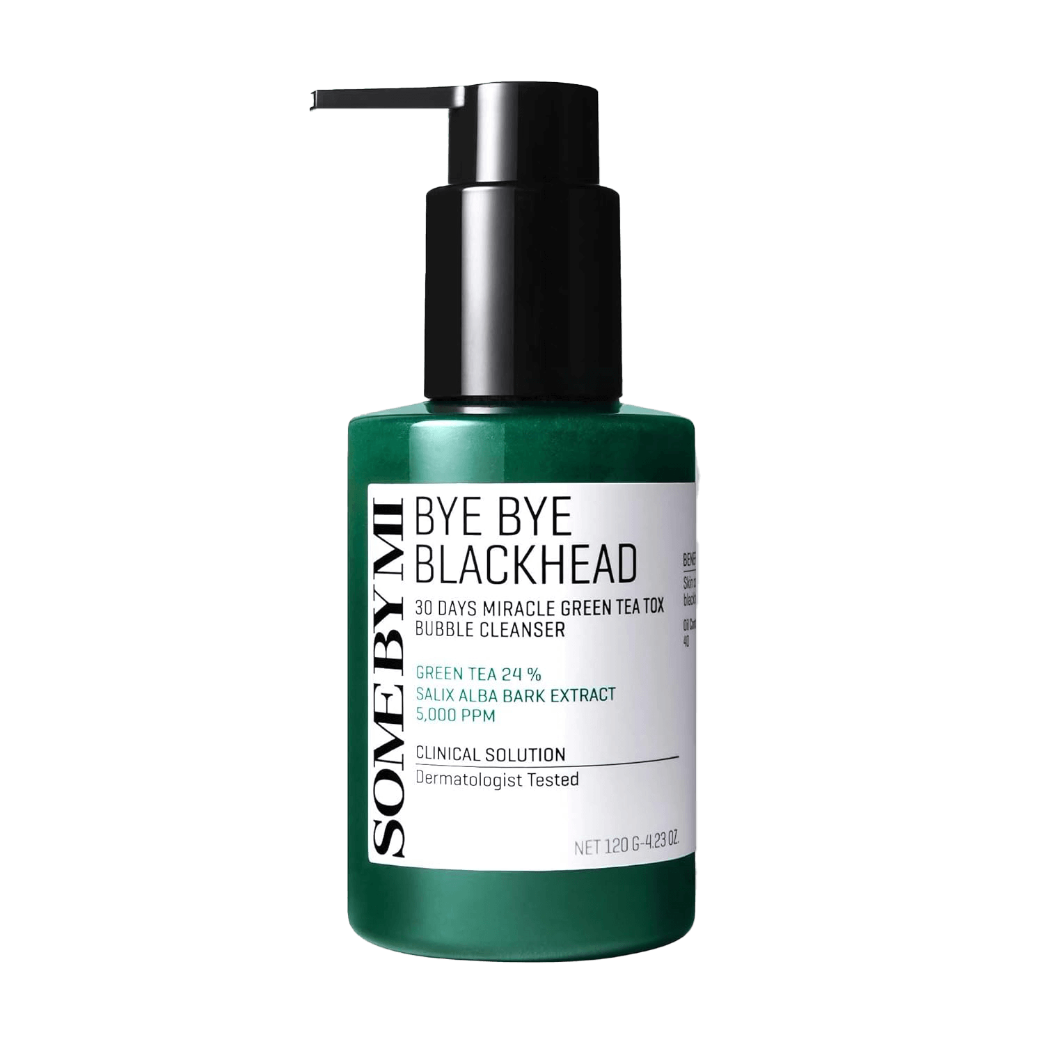 SOMEBYMI Bye Bye Blackhead Miracle Green Tea Tox Bubble Cleanser 120ml-SKEEN