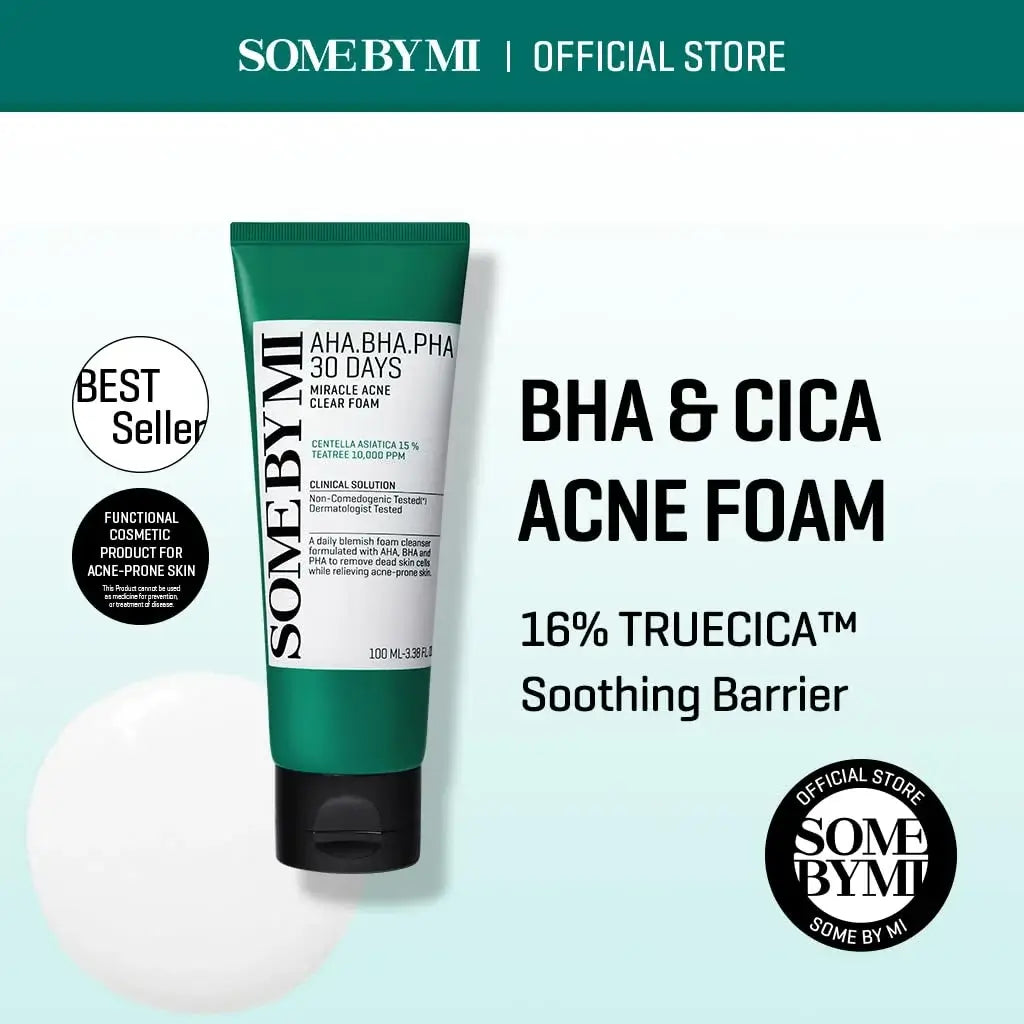 SOMEBYMI AHA-BHA-PHA Miracle Acne Clear Foam 100ml-SKEEN