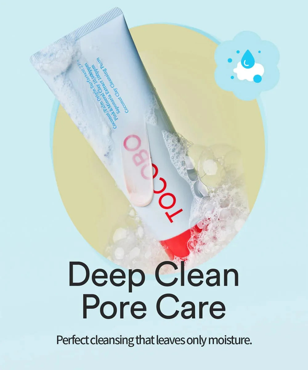 TOCOBO Coconut Clay Cleansing Foam 150ml-SKEEN