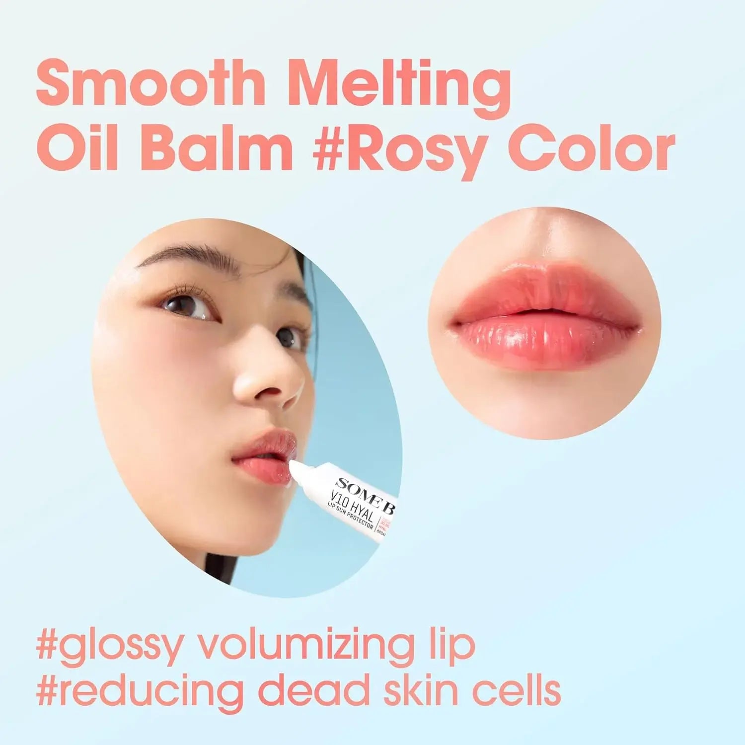 SOMEBYMI V10 HYAL Lip Balm Sunprotection SPF15 7ml - Rosy-SKEEN