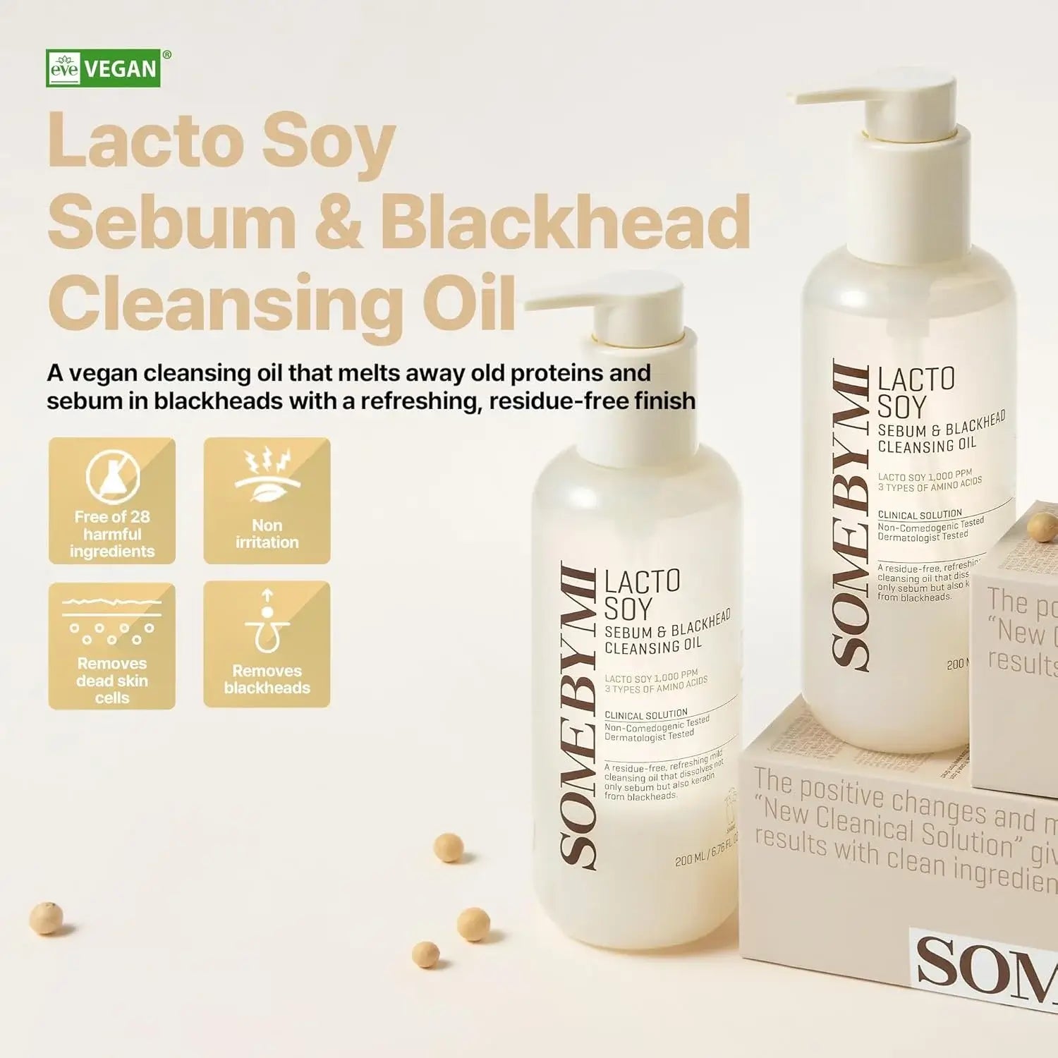 SOMEBYMI Lactosoy Sebum & Blackhead Cleansing Oil 200ml-SKEEN