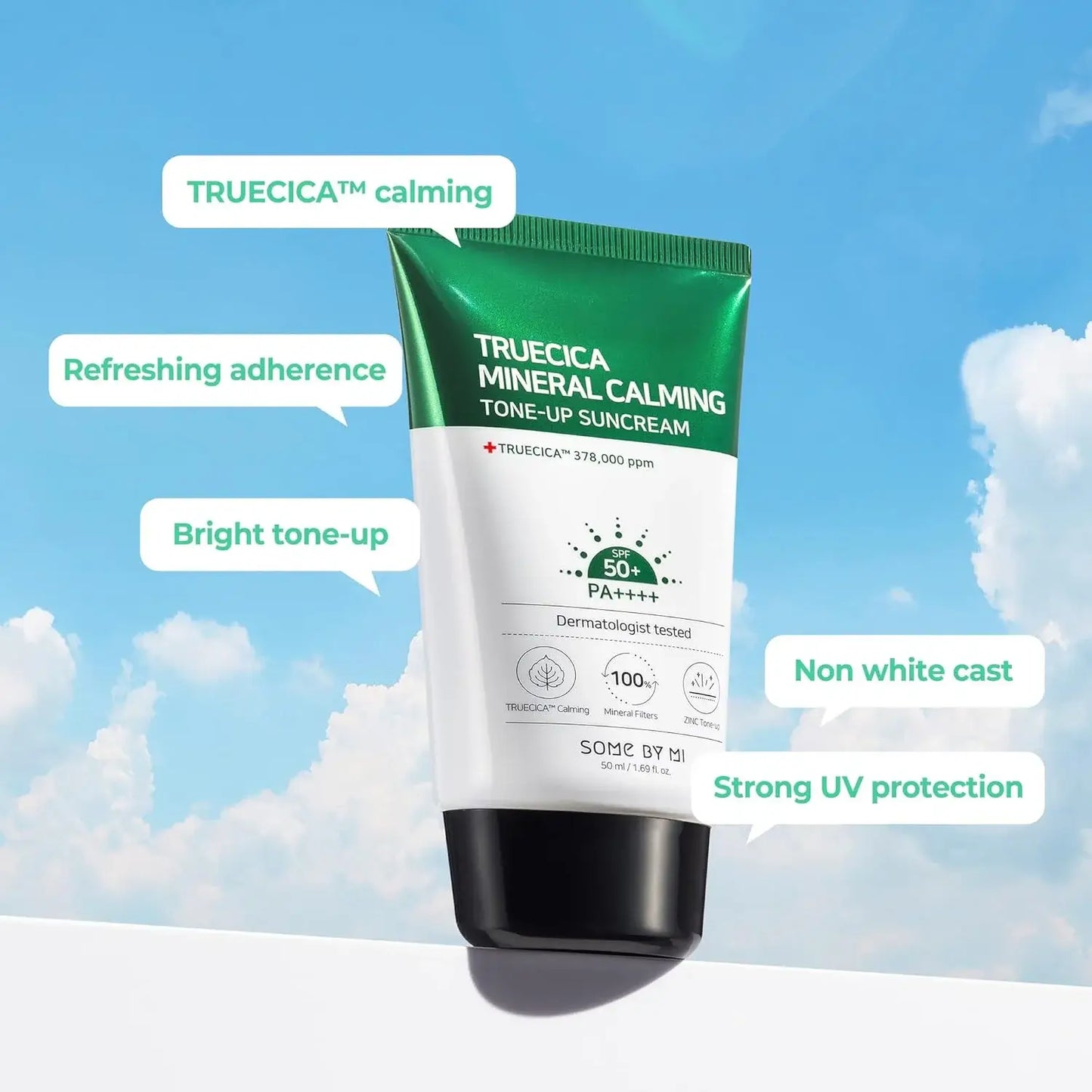 SOMEBYMI Truecica Mineral Calming Suncream 50ml-SKEEN