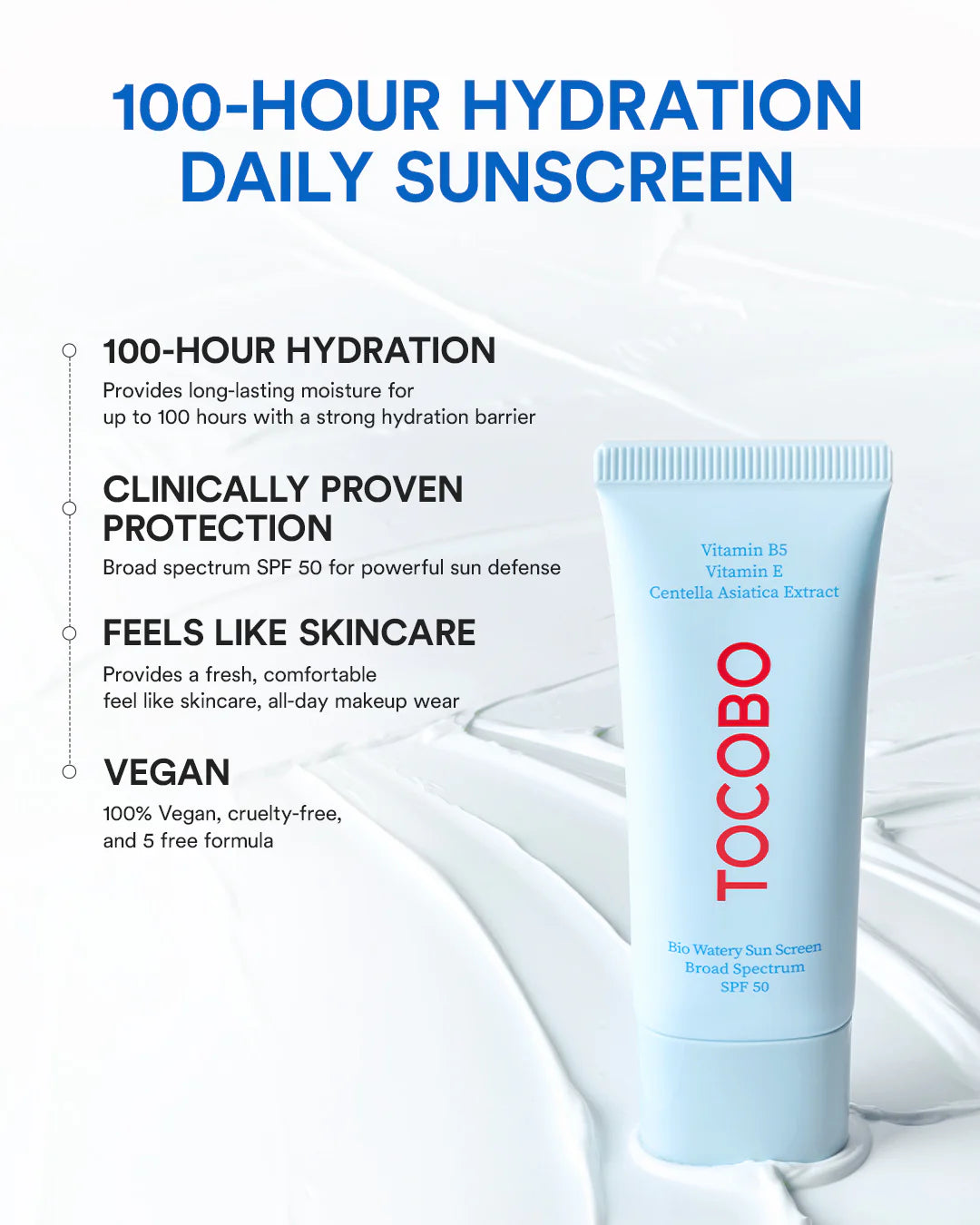 TOCOBO Bio Watery Αντηλιακή Κρέμα SPF50+ PA++ ++ 50ml