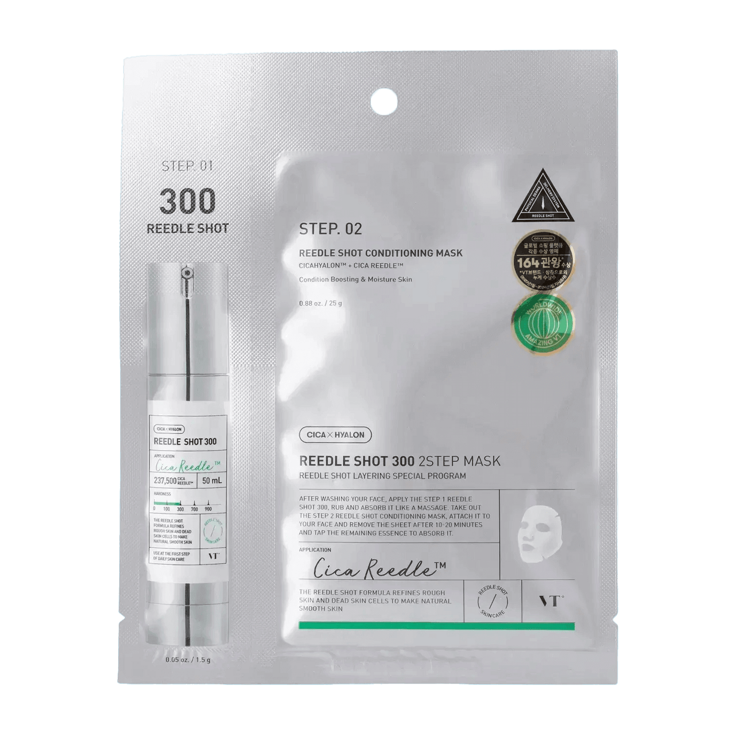 VT Cosmetics Mild Reedle Shot 700 2-step Mask 1.5g + 25g-SKEEN
