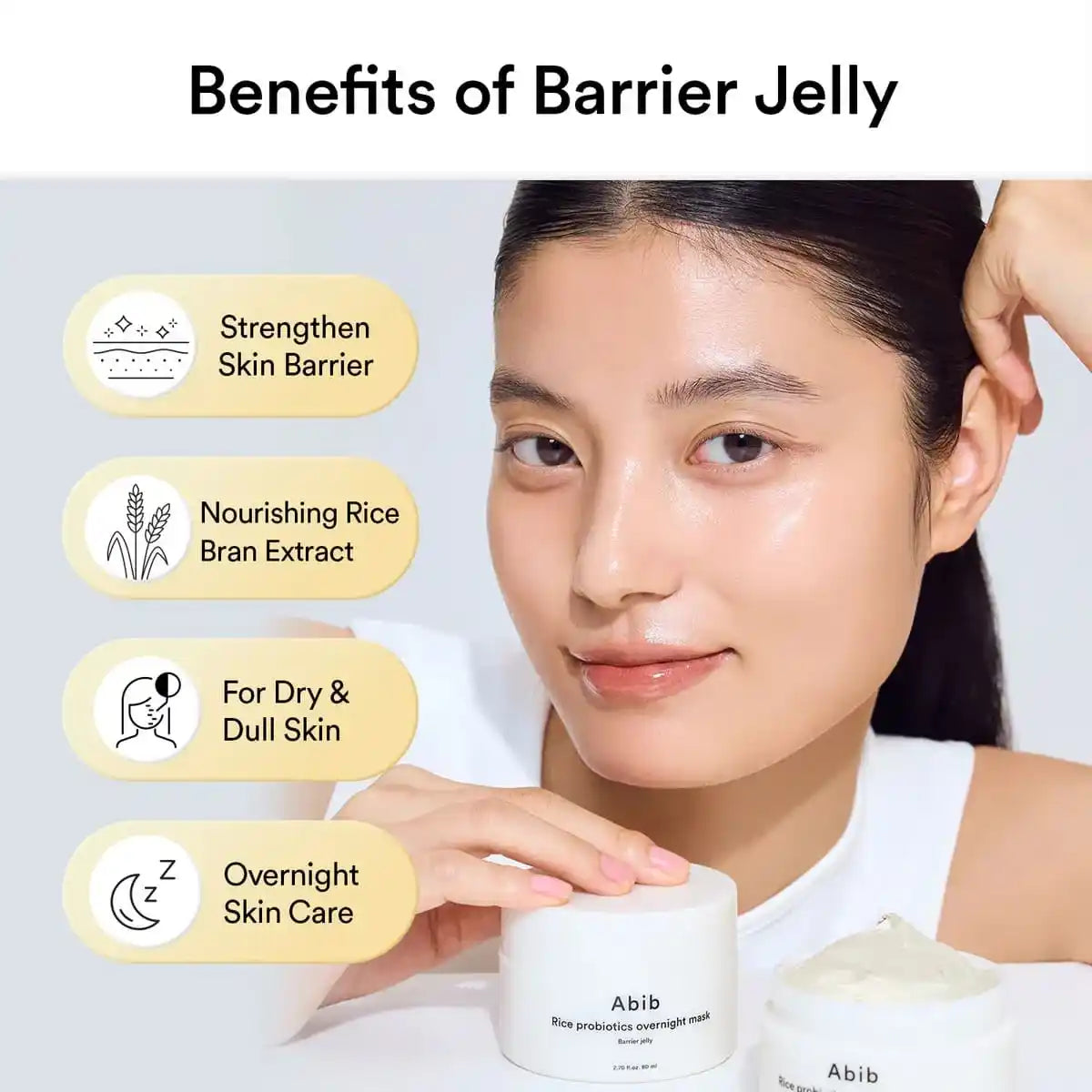 ABIB Rice Probiotics Overnight Mask Barrier Jelly 80ml