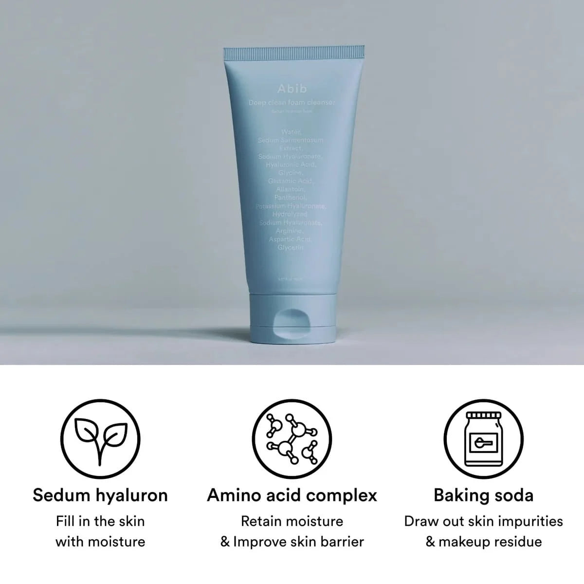 ABIB Deep Clean Foam Cleanser - Sedum Hyaluron Foam 150ml