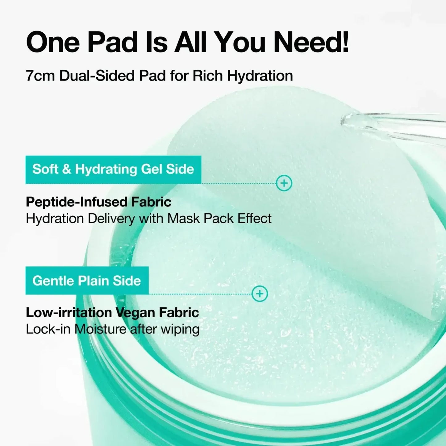ANUA PDRN 100 Hyaluronic Acid Glow Pad 180ml - 60pads