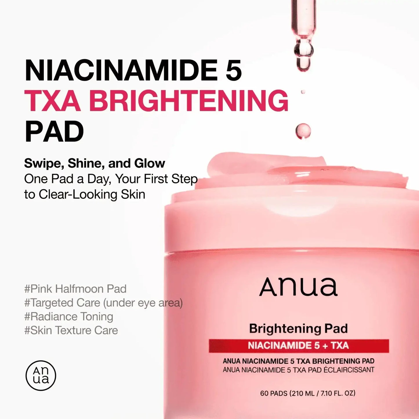 ANUA Niacinamide 5 TXA Brightening Pad 210ml - 60pads