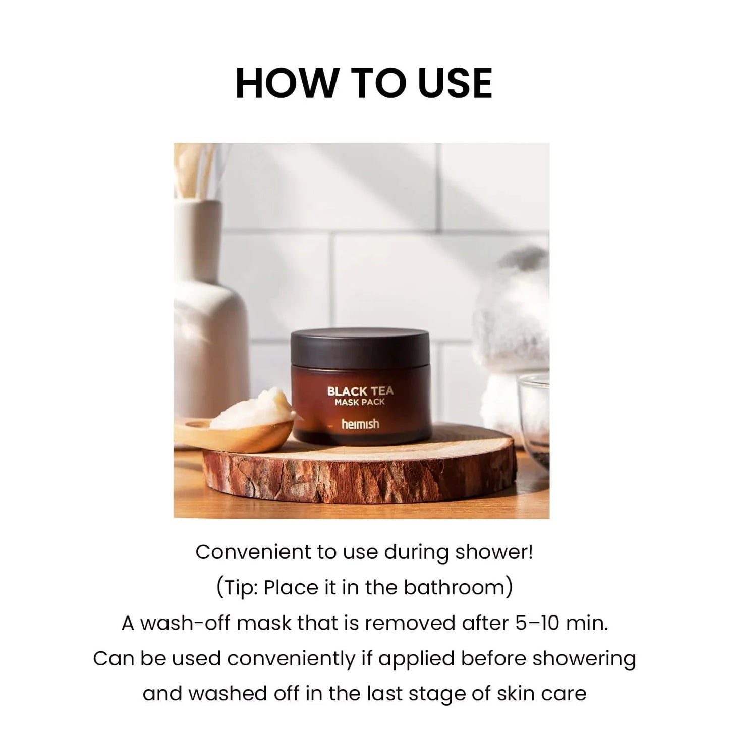 Heimish Black Tea Mask Pack 110ml