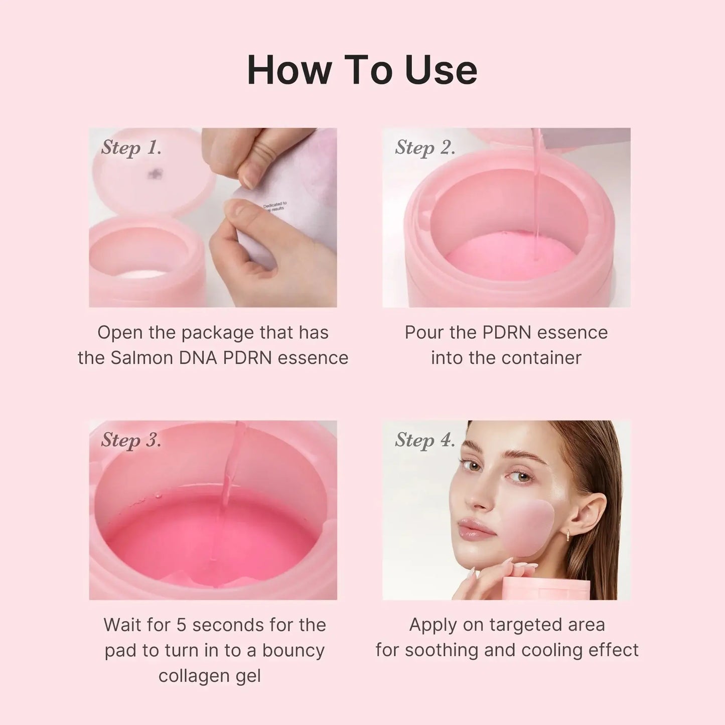 MEDICUBE PDRN Pink Cοllagen Toning Gel Toner Pads 120ml - 70pcs