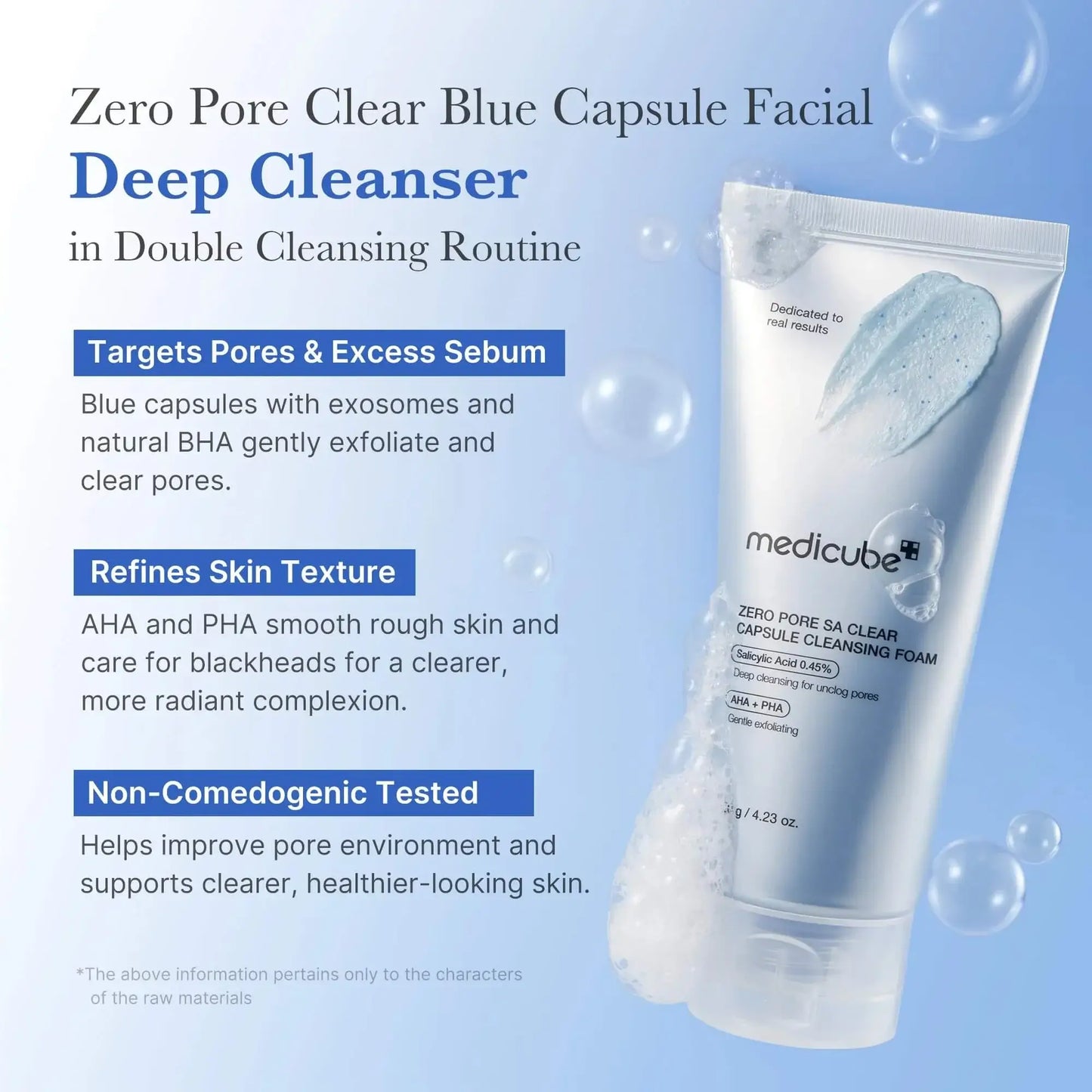 MEDICUBE Zero Pore Capsule Cleansing Foam 120g