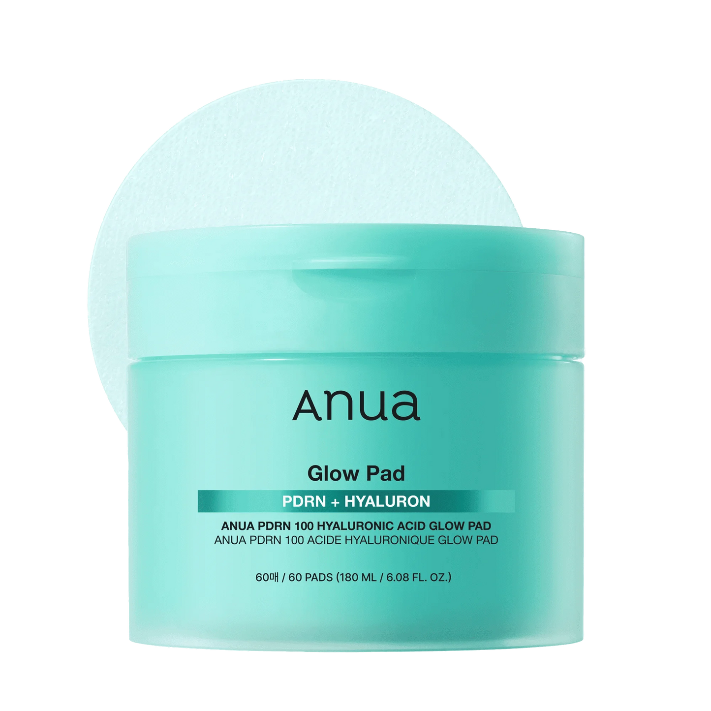 ANUA PDRN 100 Hyaluronic Acid Glow Pad 180ml - 60pads
