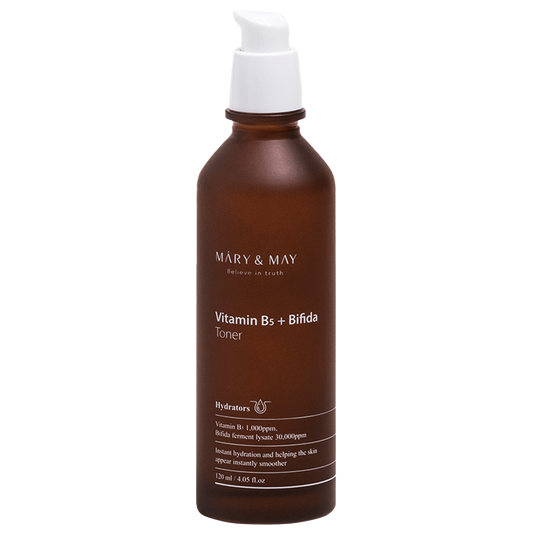 MARY&amp;MAY Vitamine B5 + Bifida Toner για Ξηρές Επιδερμίδες 120ml 
