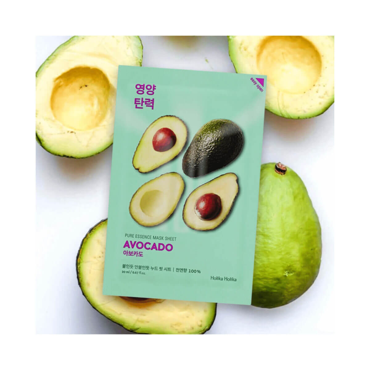 HOLIKA HOLIKA Pure Essence Sheet Avocado Mask 20ml-SKEEN