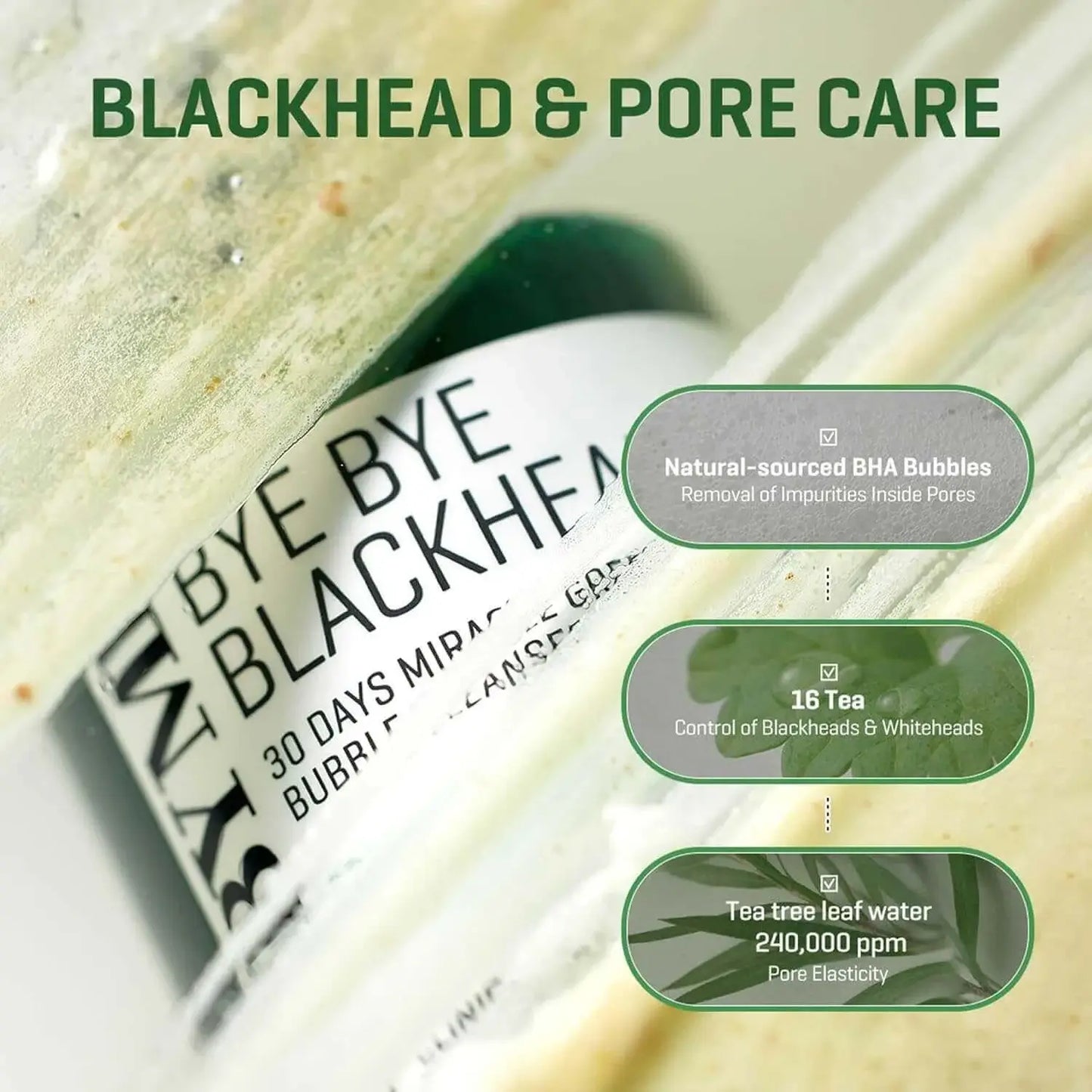 SOMEBYMI Bye Bye Blackhead Miracle Green Tea Tox Bubble Cleanser 120ml