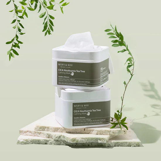 MARY&MAY CICA Houttuynia Tea Tree Calming Sheet Masks 30pcs
