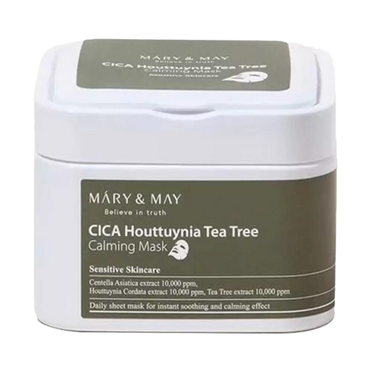 MARY&MAY CICA Houttuynia Tea Tree Calming Sheet Masks 30pcs