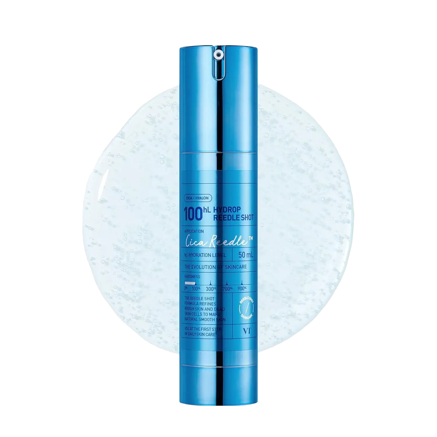 VT Cosmetics Hydrop Reedle Shot 100hL Moisturizing Microneedle Face Booster 50ml-SKEEN