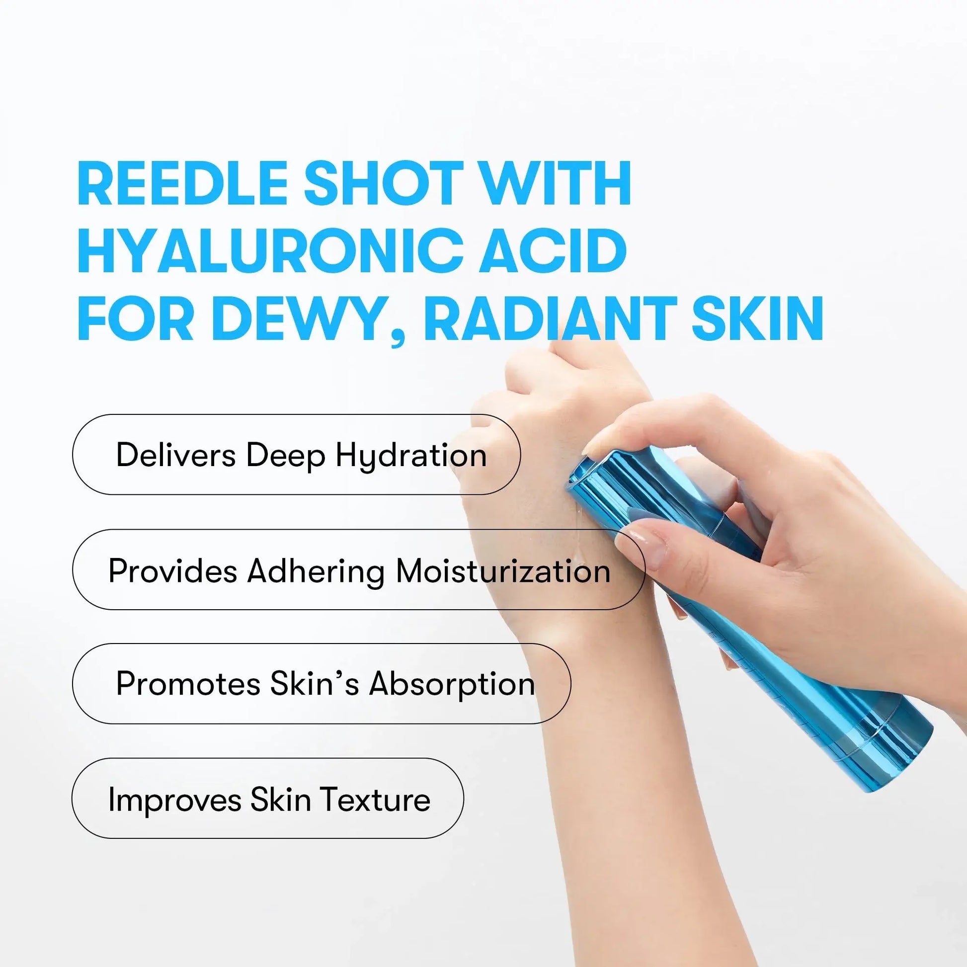 VT Cosmetics Hydrop Reedle Shot 100hL Moisturizing Microneedle Face Booster 50ml-SKEEN