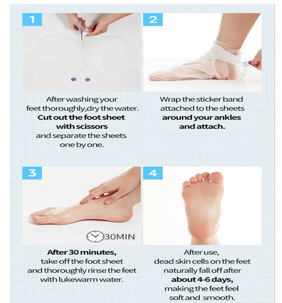 APIEU 30 Minute Soft Foot Peeling Socks 1pc