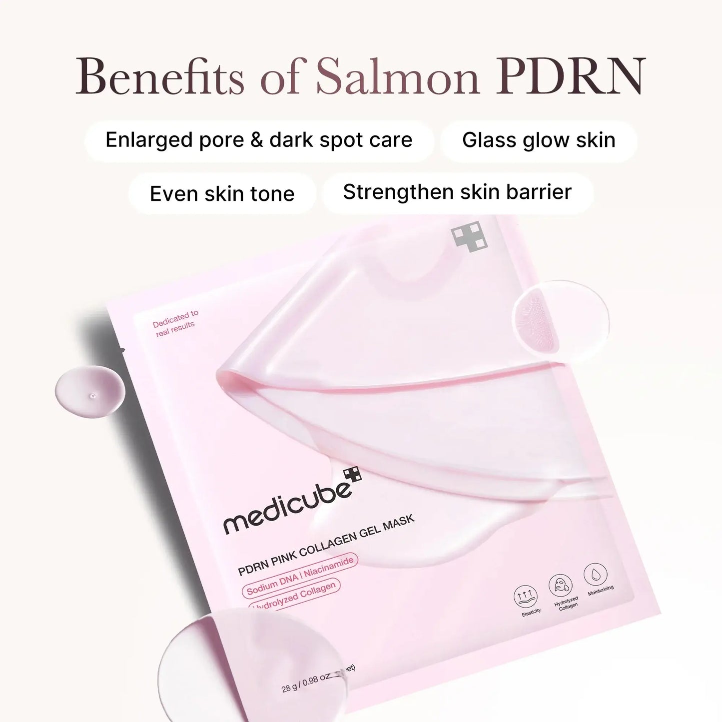 MEDICUBE Salmon PDRN Pink Collagen Gel Mask 28g