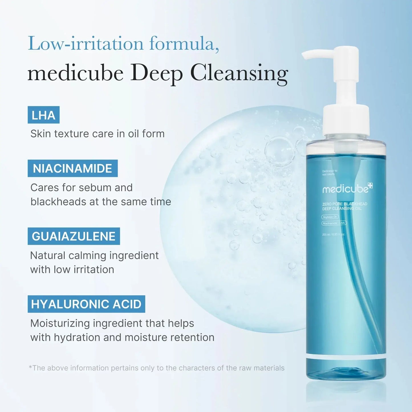MEDICUBE Zero Pore Blackhead Deep Cleansing Oil 205ml