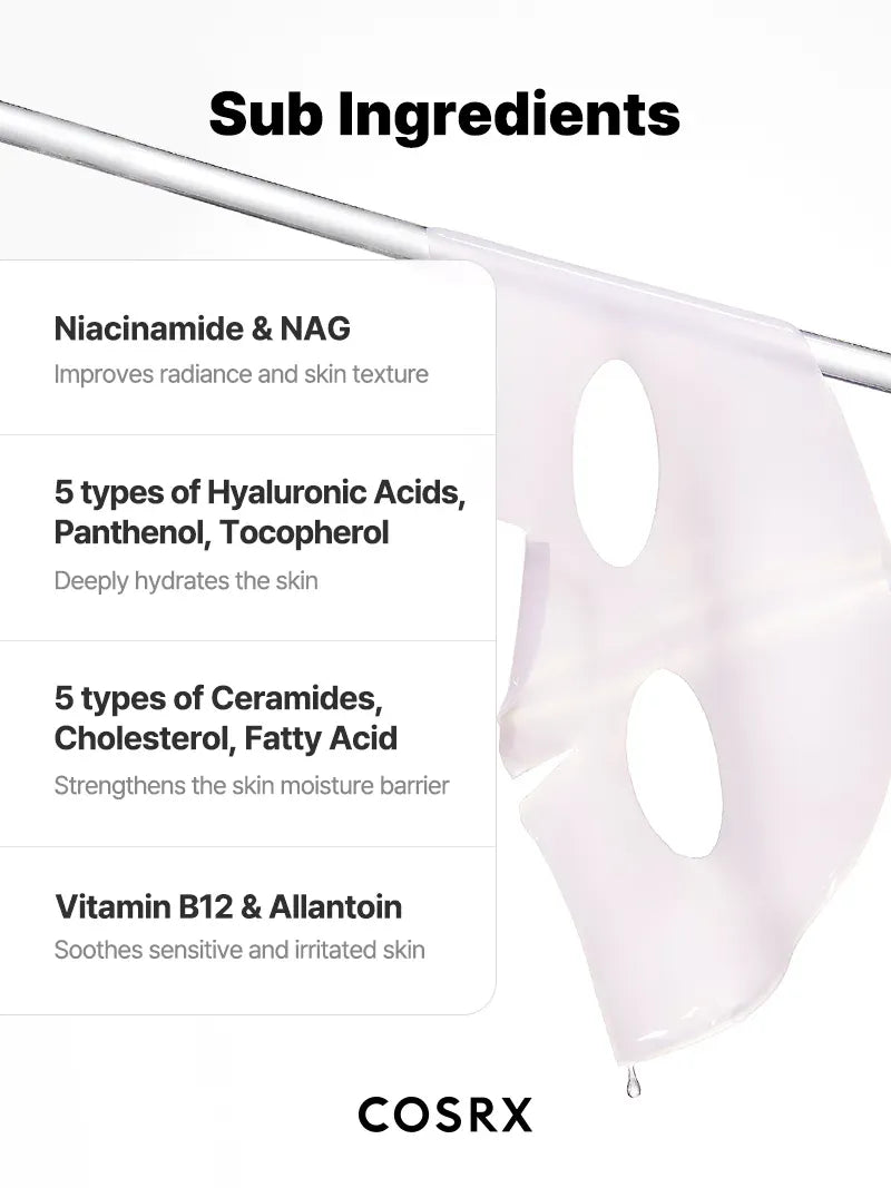 COSRX Peptide Collagen Glow Hydrogel Mask 34g