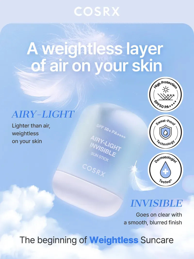 COSRX Airy-Light Invisible SunStick 19g