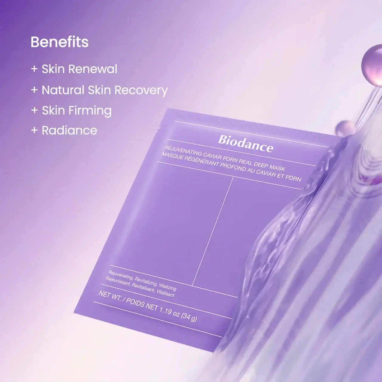 BIODANCE Rejuvenating Caviar PDRN Real Deep Mask 34g