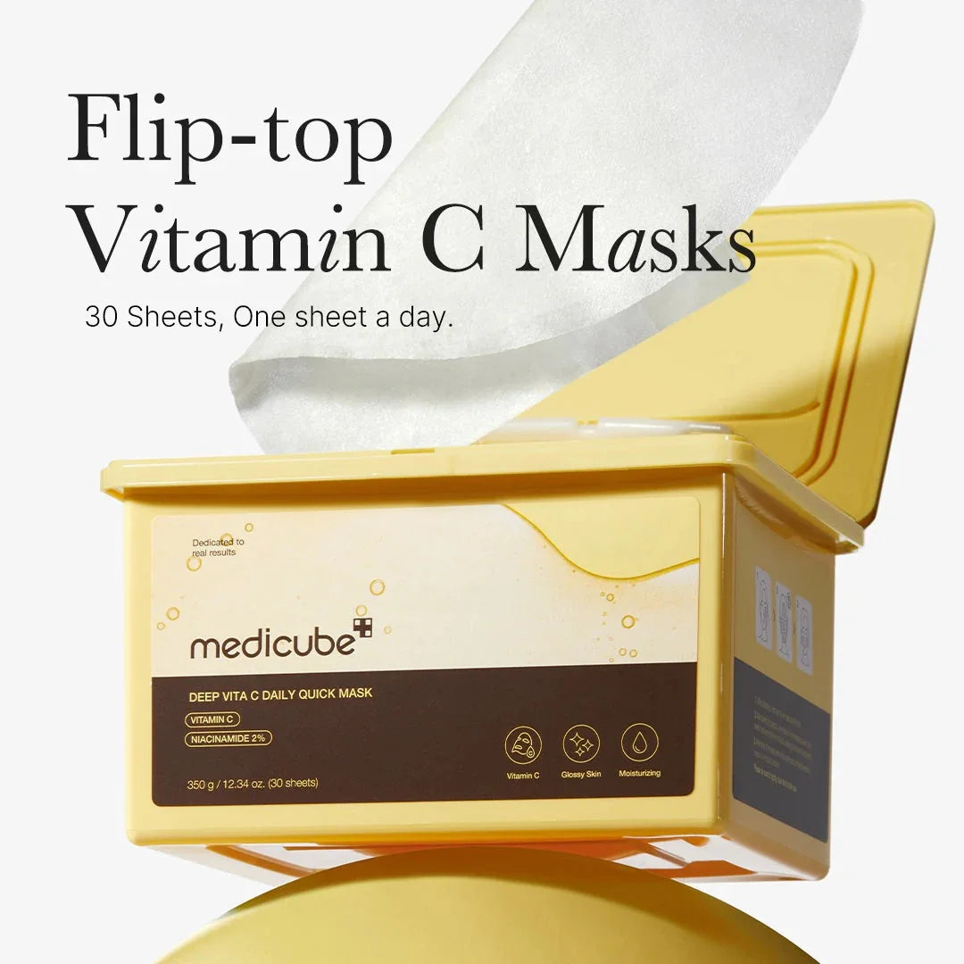 MEDICUBE Deep Vita C Daily Quick Mask 350g - 30pcs