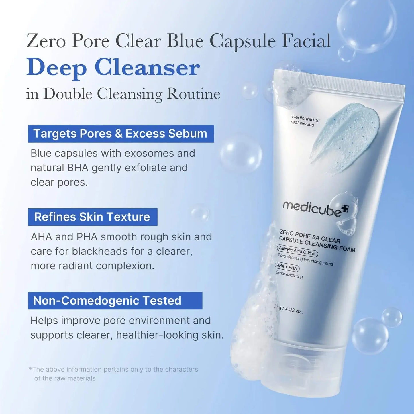 MEDICUBE Zero Pore Capsule Cleansing Foam 120g