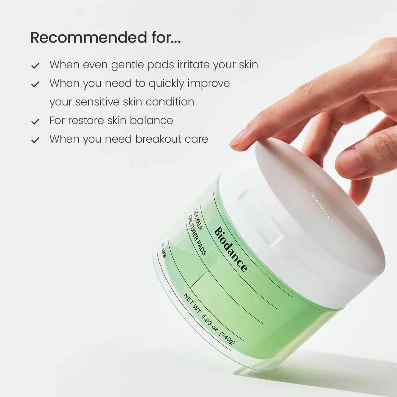 BIODANCE Sea Kelp Gel Toner Pad 60pcs