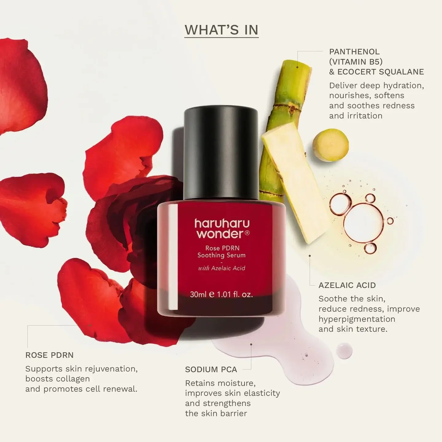 Haru Haru Wonder Rose PDRN Soothing Serum 30ml