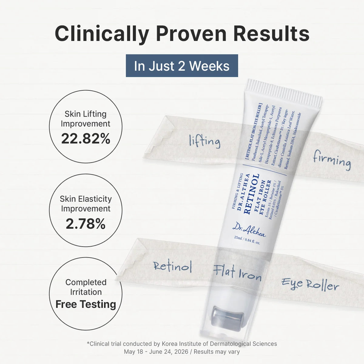 Dr. Althea Retinol Flat Iron Eye Roller 25ml