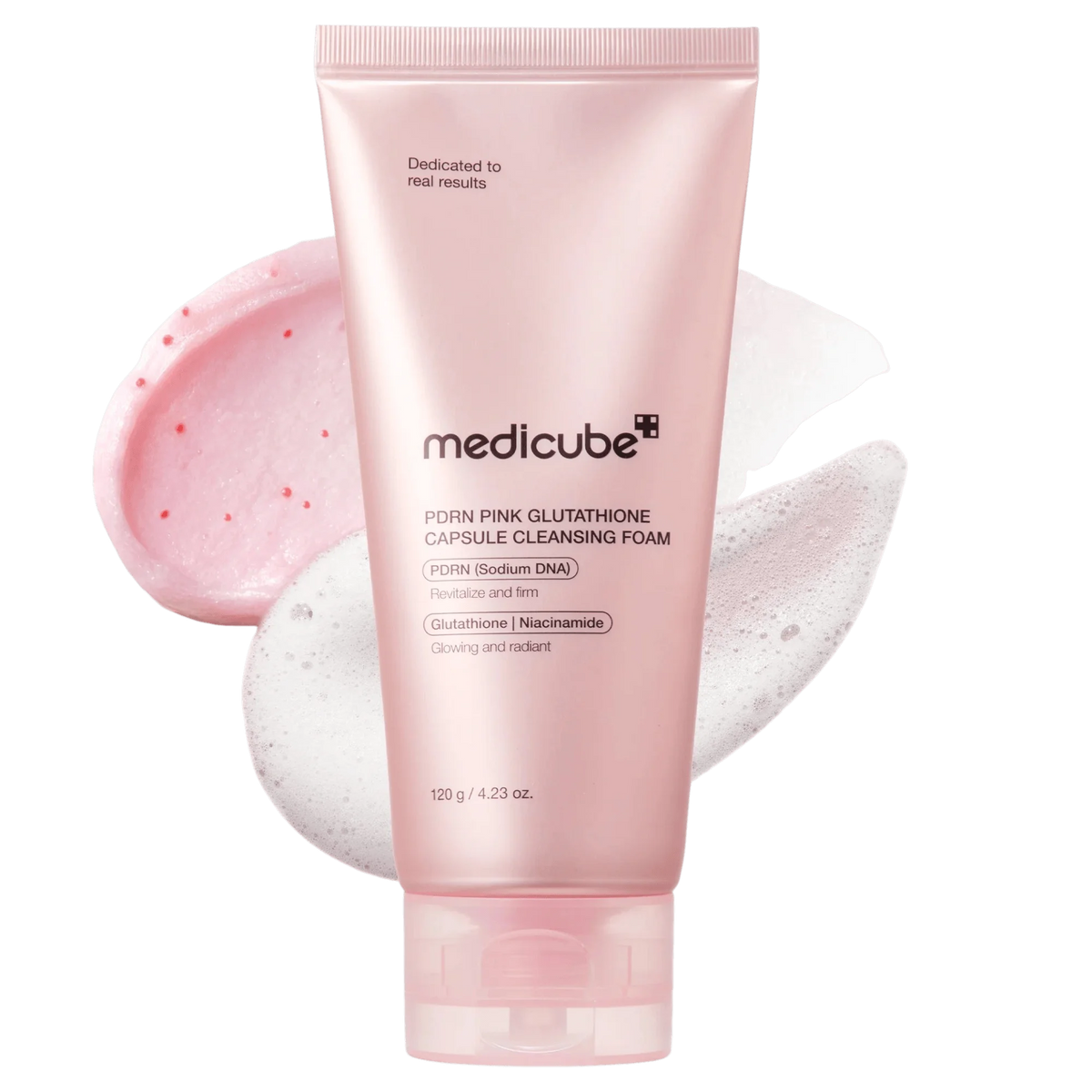 MEDICUBE PDRN Pink Glutathione Capsule Cleansing Foam 120g
