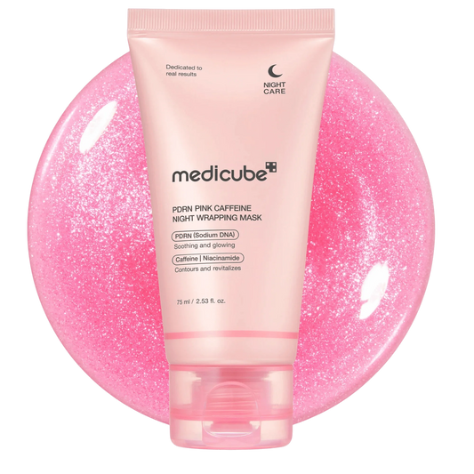 MEDICUBE PDRN Pink Caffeine Overnight Wrapping Mask 75ml
