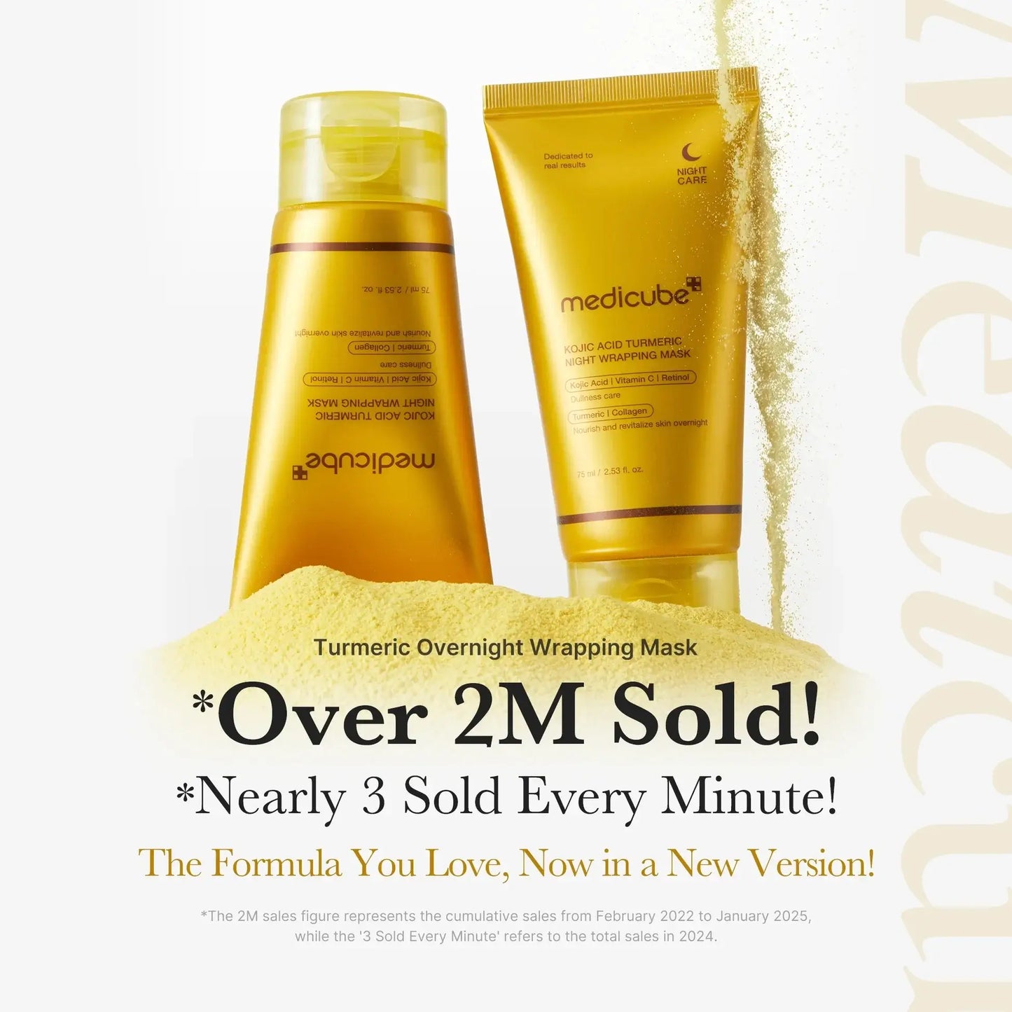 MEDICUBE Kojic Acid Turmeric Overnight Wrapping Mask 75ml