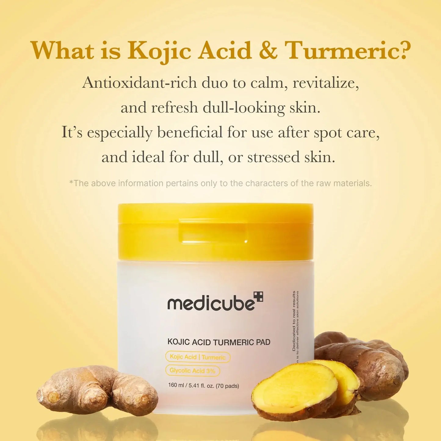 MEDICUBE Kojic Acid Turmeric Toner Pad 70pcs