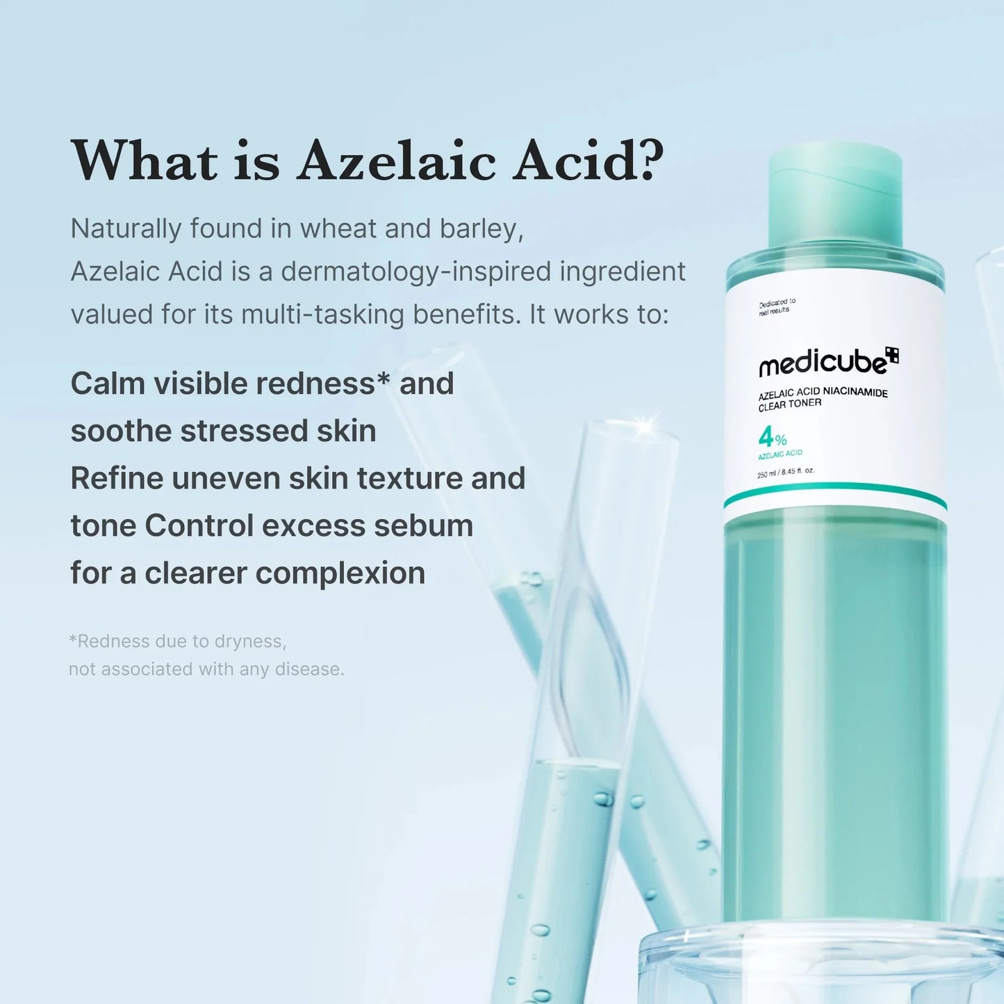 MEDICUBE Azelaic Acid Niacinamide Clarifying Clear Toner 250ml