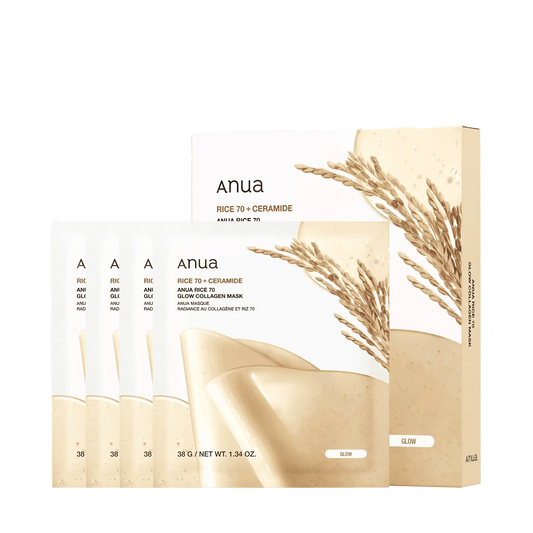 ANUA Rice 70 Glow Collagen Mask 38g
