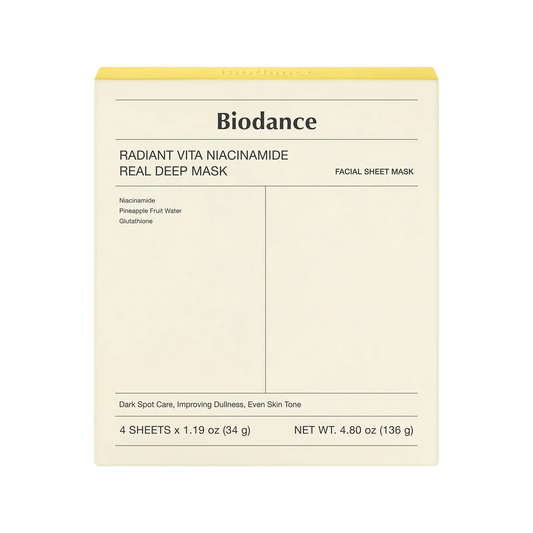 BIODANCE  Radiant Vita Niacinamide Real Deep Mask 34g